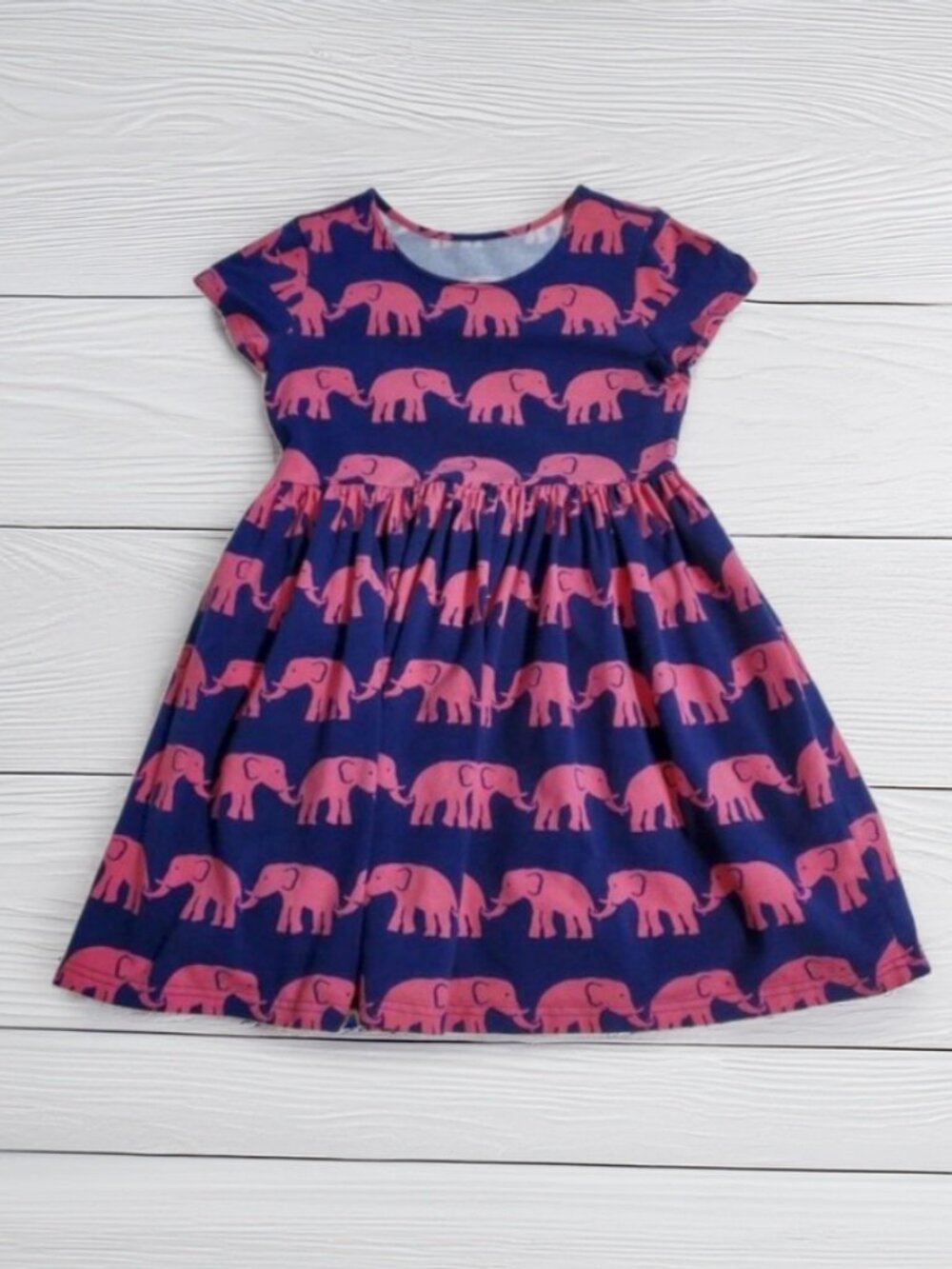 Kelly's Kids Elephant Print Dress Size 7-8